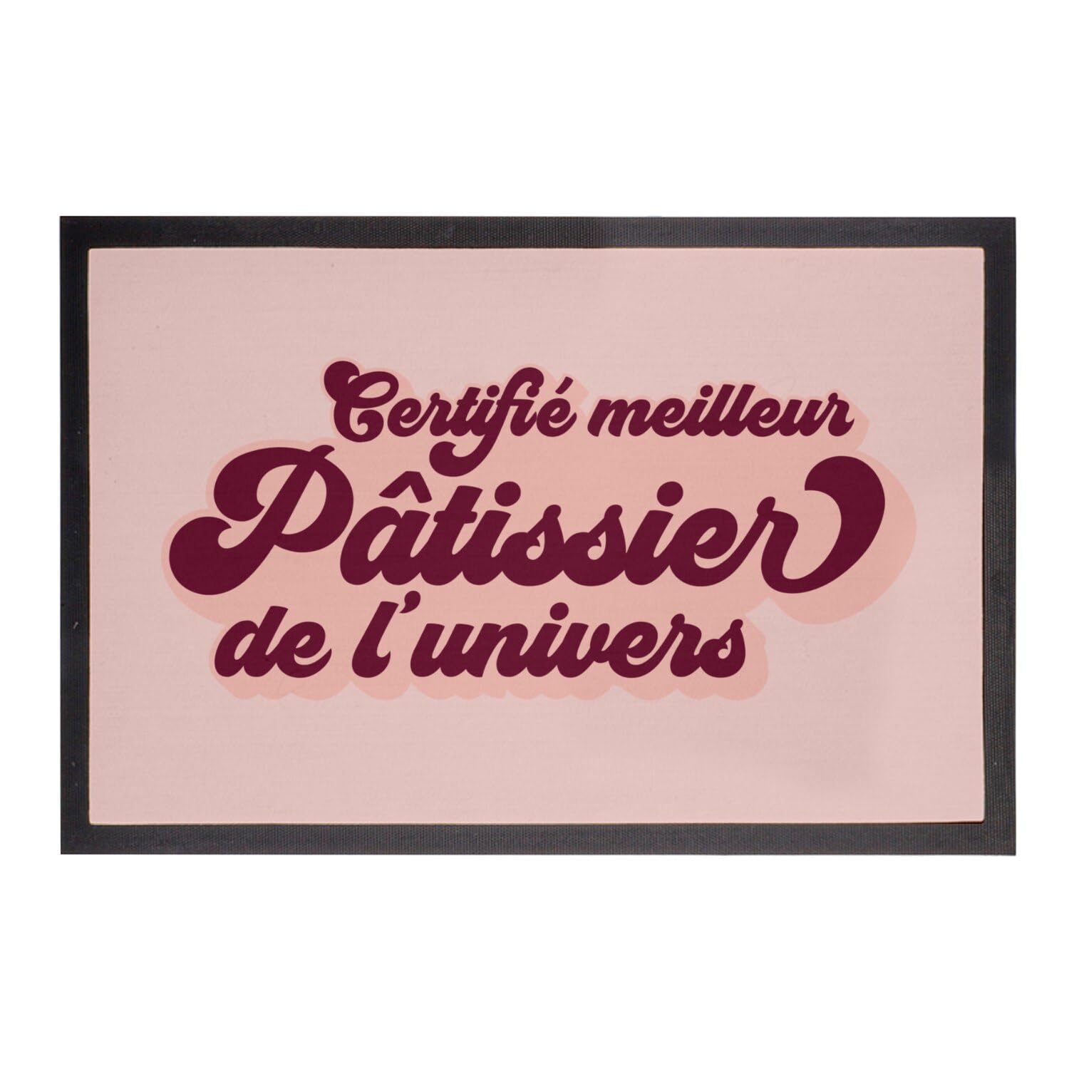 Paillasson Rose Cuisine Gateau 75x50cm pour garder vos sols propres et nets