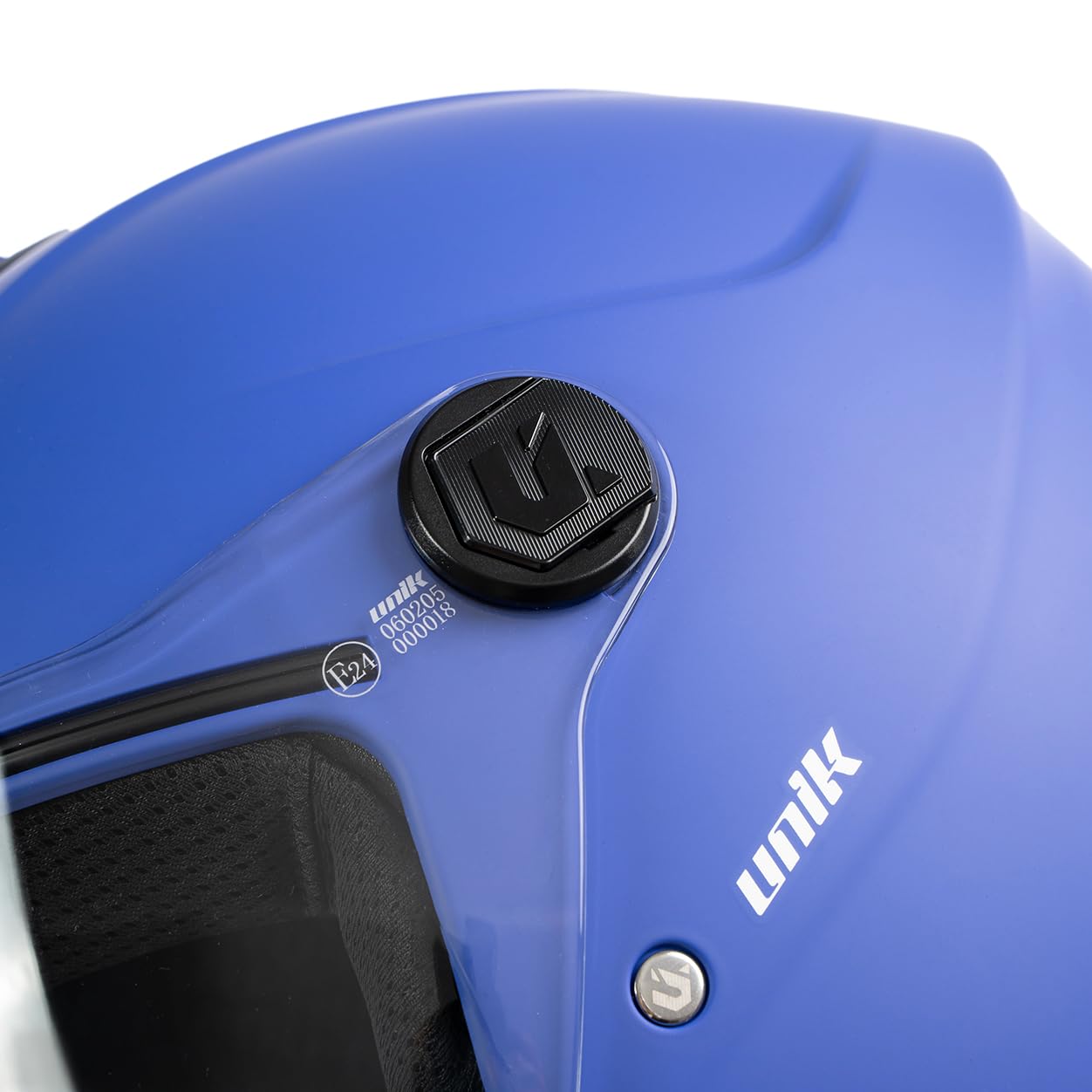 unik Casco Moto Jet Abierto Motocicleta Scooter Ciclomotor Hombre/Mujer Airflow Cierre Micrométrico Desmontable Homologado - Negro Mate, S