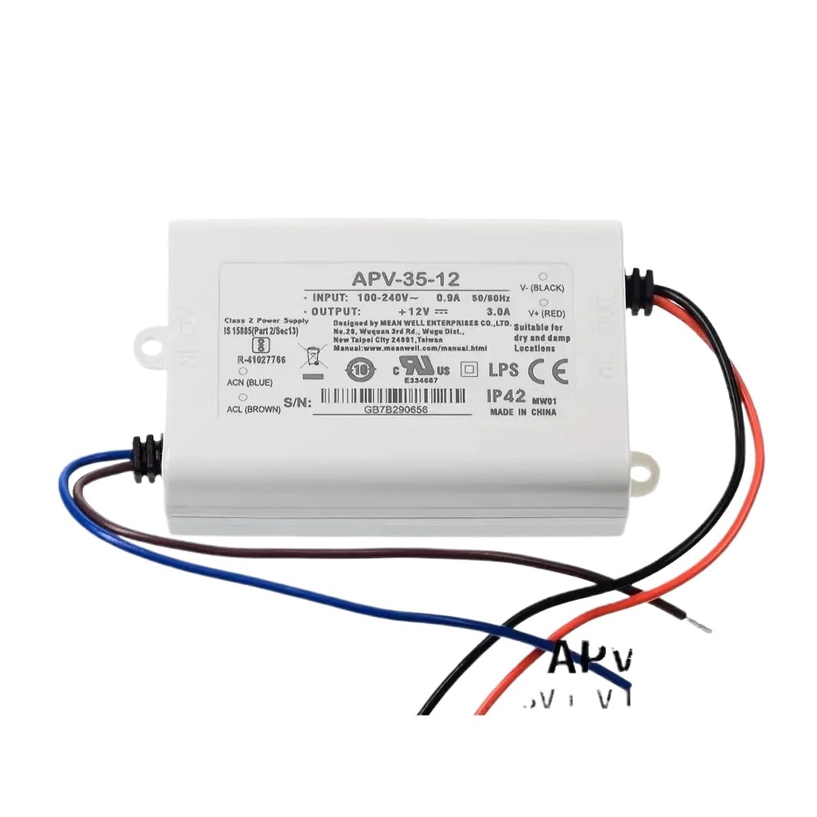 HYUJNAFZR APV-35 Series 5V/12V/15V/24V 35W Single Output Switching Power Supply(Apv-35-24v)