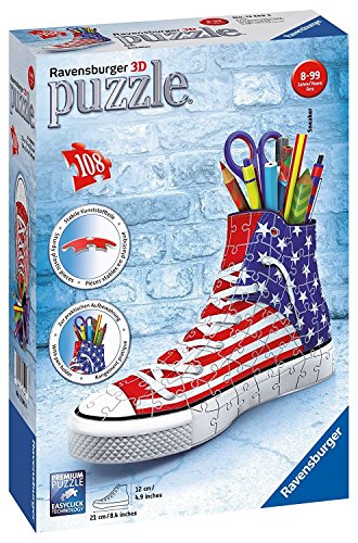 Ravensburger American Flag Sneakers 108pc 3D Jigsaw Puzzle
