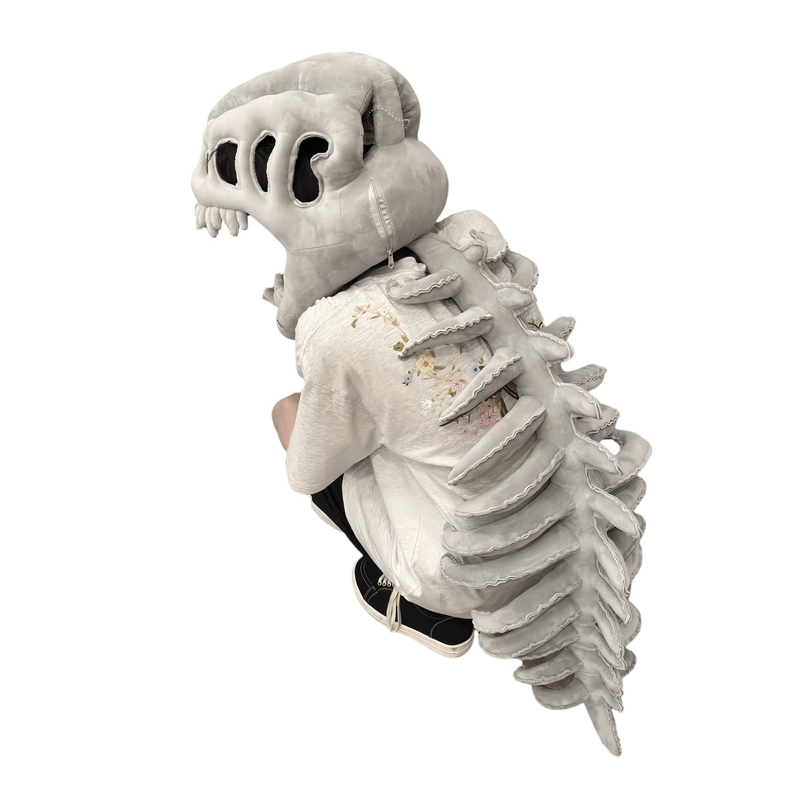 Oxxggkao Dinosaur Skeleton Skull Costume Hat for Cosplay Headgear Birthday Celebration and Themed Parties Halloween Costume Accessories