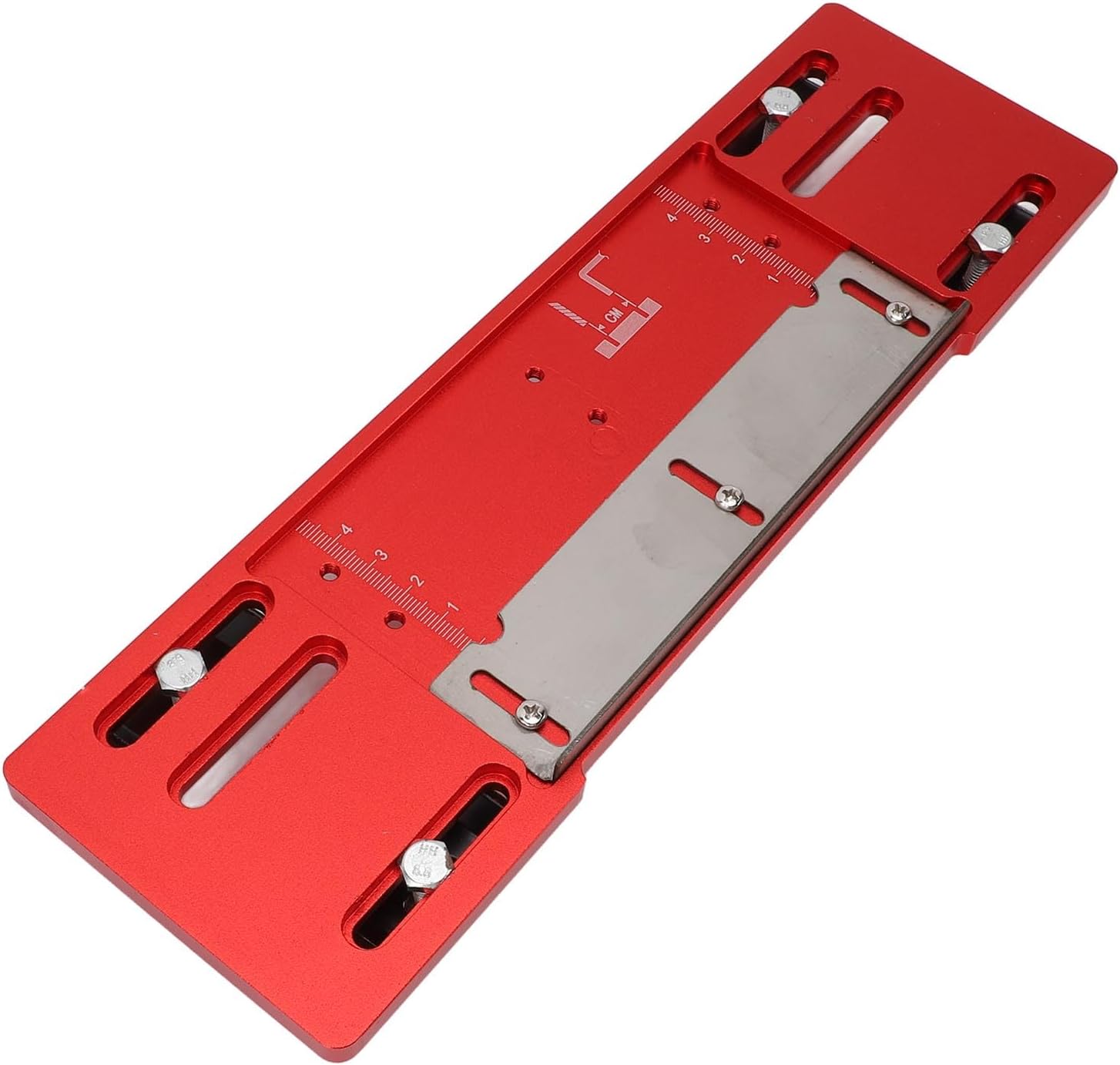 WALFRONT Circular Saw Guides Plate Base 8mm Thick Aluminum Alloy Material Cutting Machine Base Plate Quick Positioning No Drilling for Woodworking