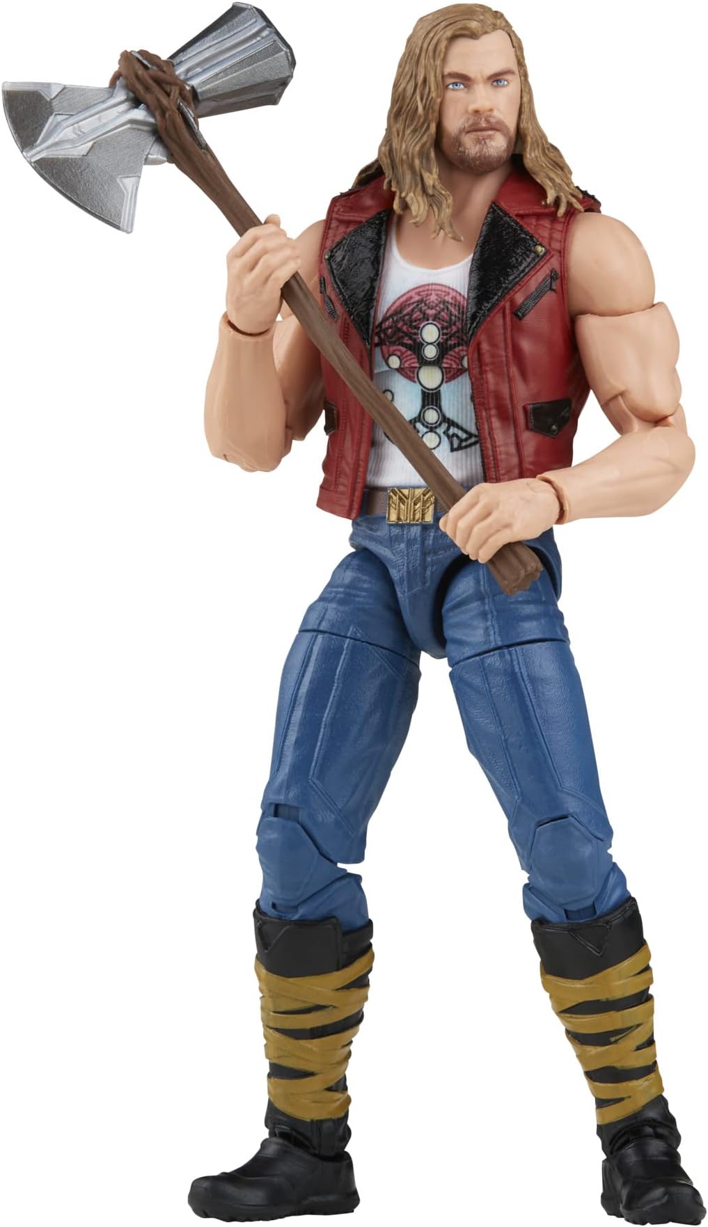 Hasbro Marvel Legends Series Thor: Love and Thunder Ravager Thor F1408 Genuine 6 Inch (15 Centimeters) Size Action Figure with 1 Accessory and Build-A-Figure Part