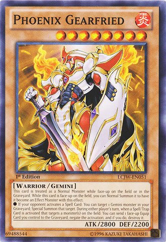 Amazon.com: YU-GI-OH! - Phoenix Gearfried (LCJW-EN051) - Legendary