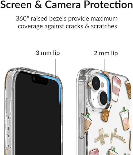 Miniatura 64 de VELVET CAVIAR Funda para iPhone 14 Pro, probada en caídas de 10 pies, purpurina transparente Bratz Bratz Pack Glitter,Blonde Tortoise,Sueños de