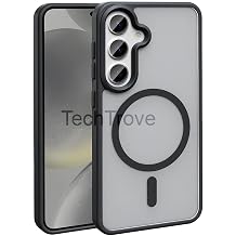 Samsung Galaxy S23 Fe K l f Magsafe  arj  zellikli Mat Arka Y zey Parmak  zi Tutmayan L ks Kapak Siyah