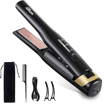 ヘアアイロン m コードレス ヘアアイロン 5200mAh 大容量 充電式 ホワイト