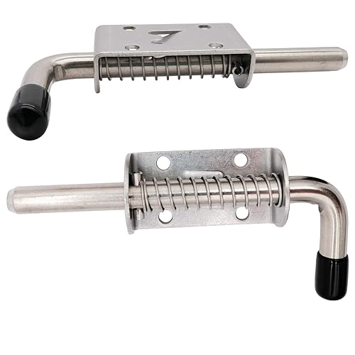 Miniatura 8 de Paquete de 6 pasadores de bloqueo de acero 304 de 5 pulgadas (5.039 in) adecuados para puertas, puertas de remolque utilitario, armarios, etc.