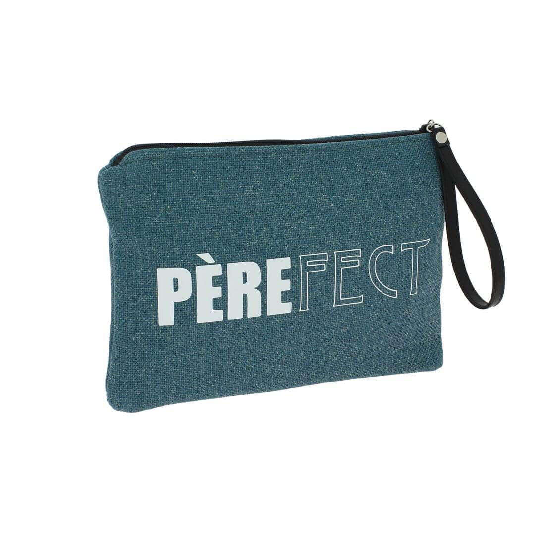 Trousse de toilette bleu-vert pour vos voyages chic | Emmanuel Création Bordeaux