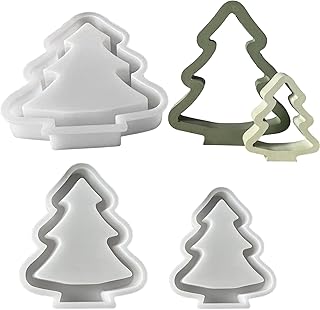 Christmas Resin Molds - Tree Resin Casting Molds Silicone, Crafting Tools Maker for Epoxy Soap Arts & Crafts Holiday Decor...