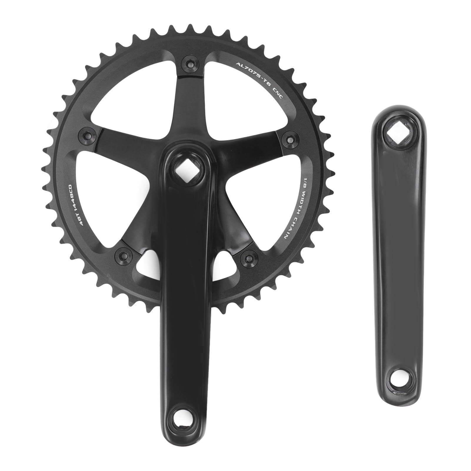 Rowerowa Tarcza, Lekka 48T Rowerowa Rowerowa Crankset Aluminium Topin -Stoy Bikring na Rower na Stałym Biegu na Mountain Road