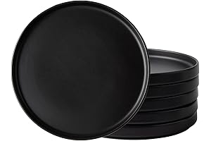 Experience the Elegance of AmorArc Black Ceramic Plates: A Kitchen Essential for Every Occasion