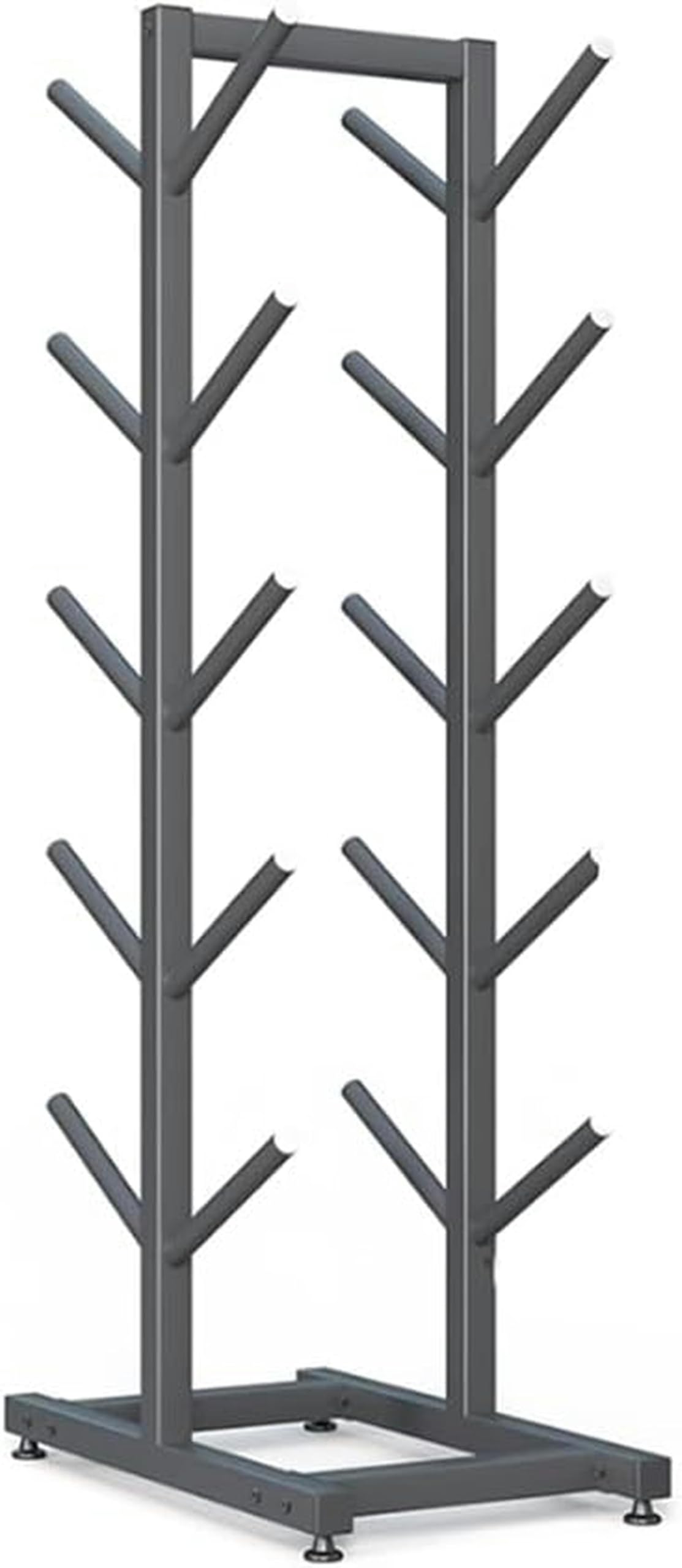 Support de rangement pour skis au sol en métal à 5 ou 7 niveaux