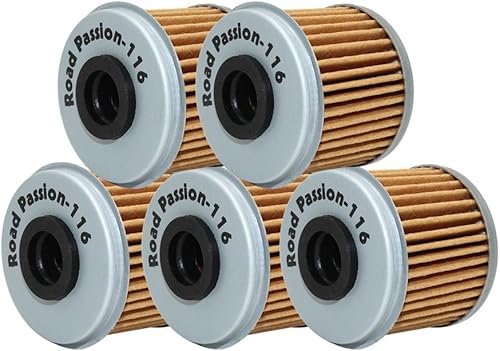 Road Passion Filtro de aceite de alto rendimiento para HONDA TRX450R 450 06-09 2012 TRX450 R 444 04-05 TRX450ER 450 06-09 12-14 (paquete de 5) disponible en Yaxa Peru