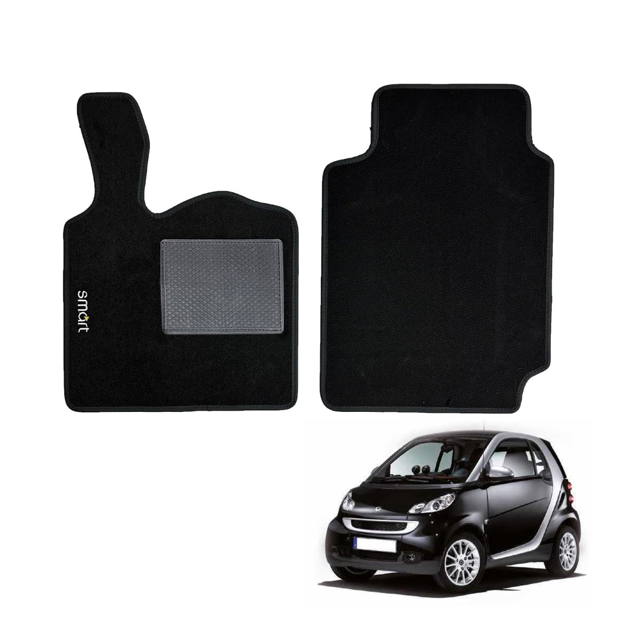 Carmats Compatibel met Smart Fortwo vloermatten (450-451