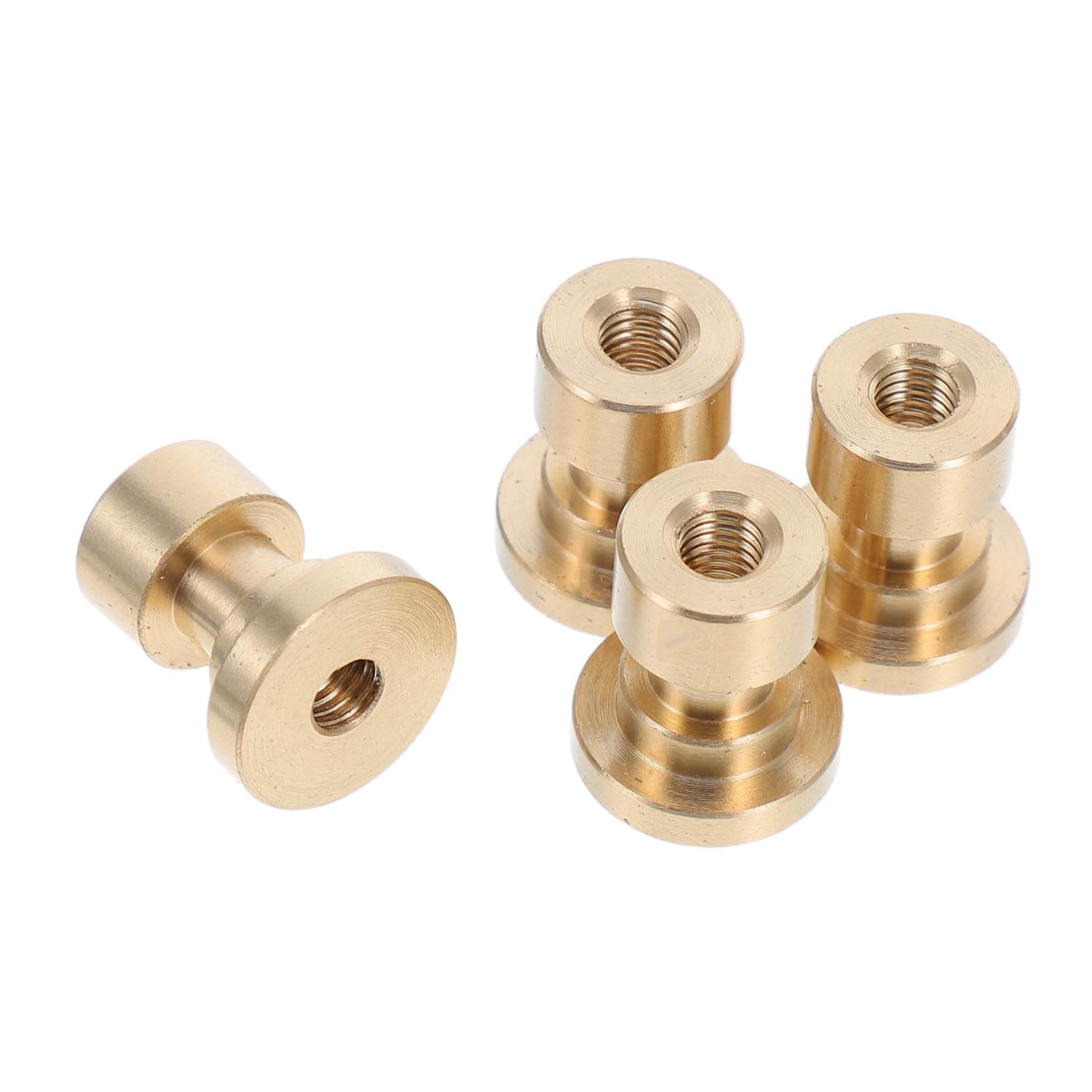 Unomor 4pcs Crystal Drawer Knobs with Brass Base Decorative Cabinet Handles for Dressers Wardrobes and Cupboards Easy to Clean Secure Installation Decoration