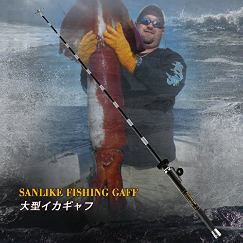 SANLIKE イカギャフ Windstorm Gaff 伸縮 超小継 イカ用ギャフ 5m Black 7枚目