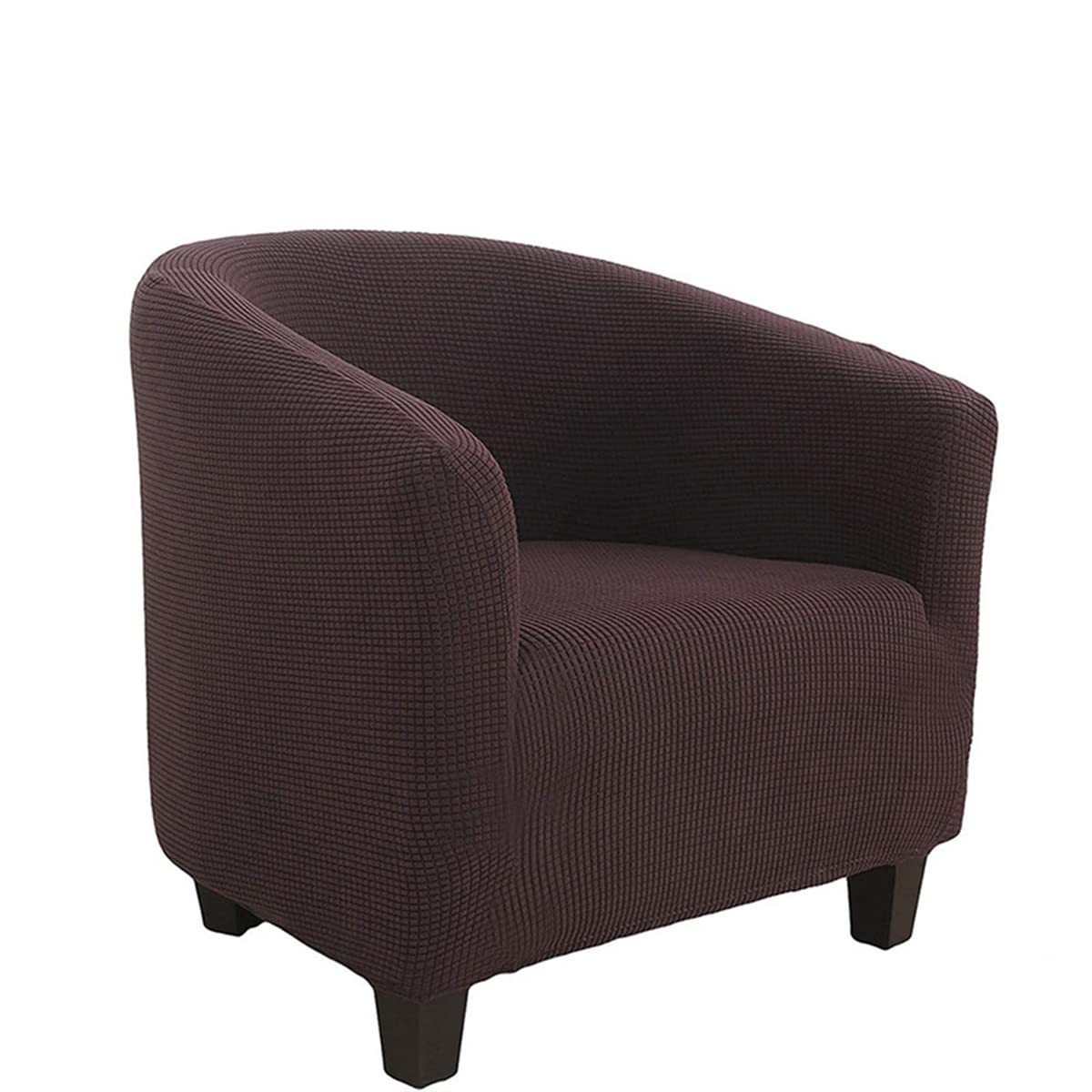 youyoucool Club Chair Slipcover Tub Chair Covers for Armchairs, High Stretch Armchair Slipcover, Furniture Protector for Living Room, Removable Wing Back Covers(1 piece dark coffee color)