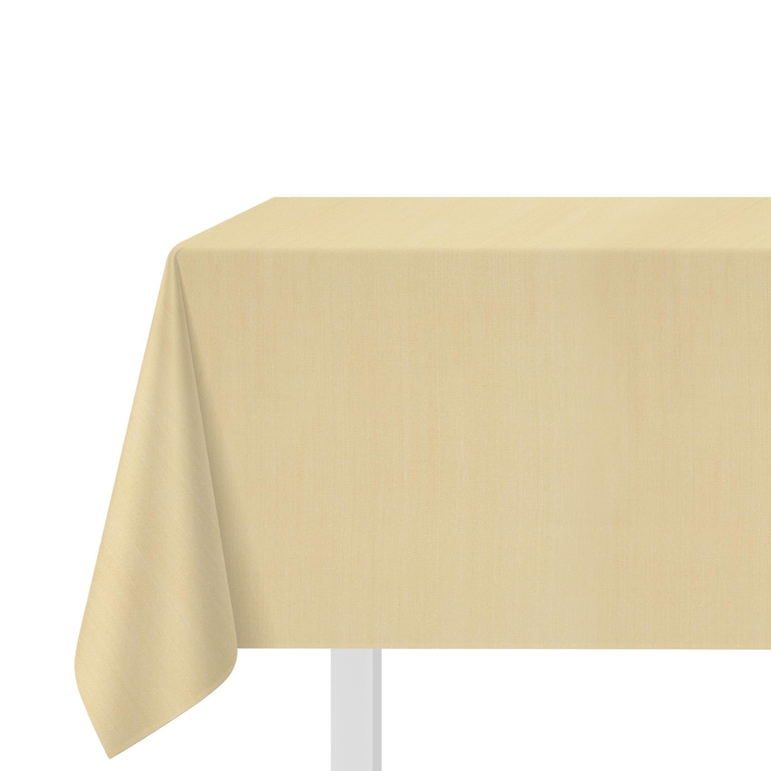 KASANOVA 1 Tablecloth 140 x 240 cm Glossy Beige Cotton Metallic Fibre
