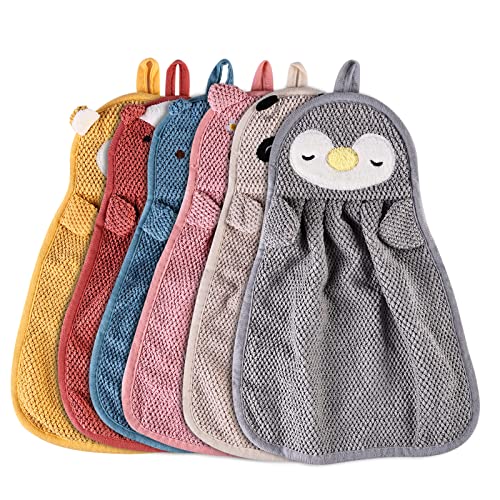 Vegena Handtücher für Kinder - 6 Stück Kinder Handtuch Tier...