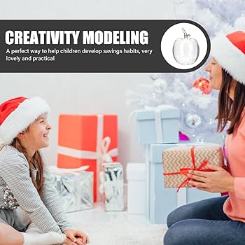 Amazon.co.jp: EXCEART りんご型貯金箱 1個ガラス貯金箱