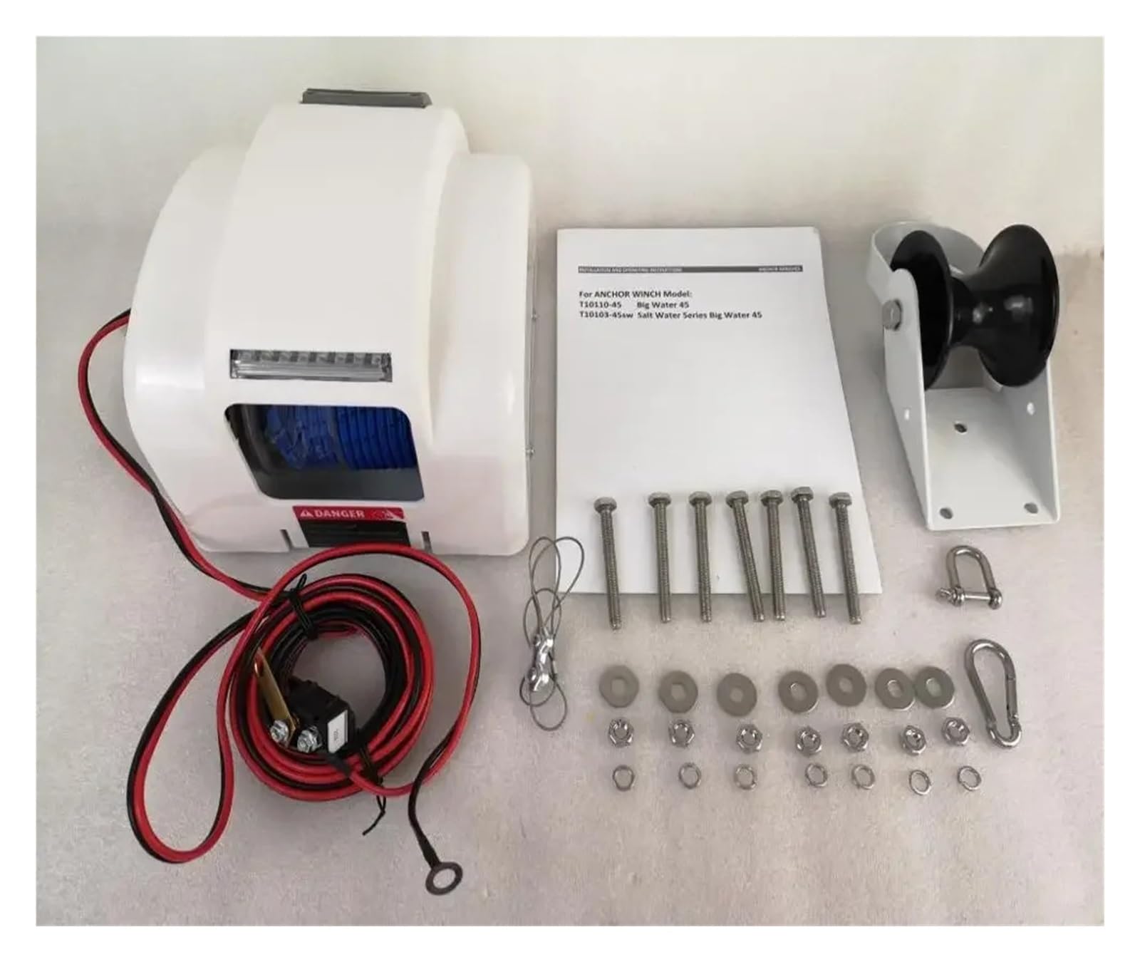Verricello Elettrico per l'ancora Argano for Ancora Standard da 12 V, 45 libbre, Acqua salata for pontone for Barche Marine