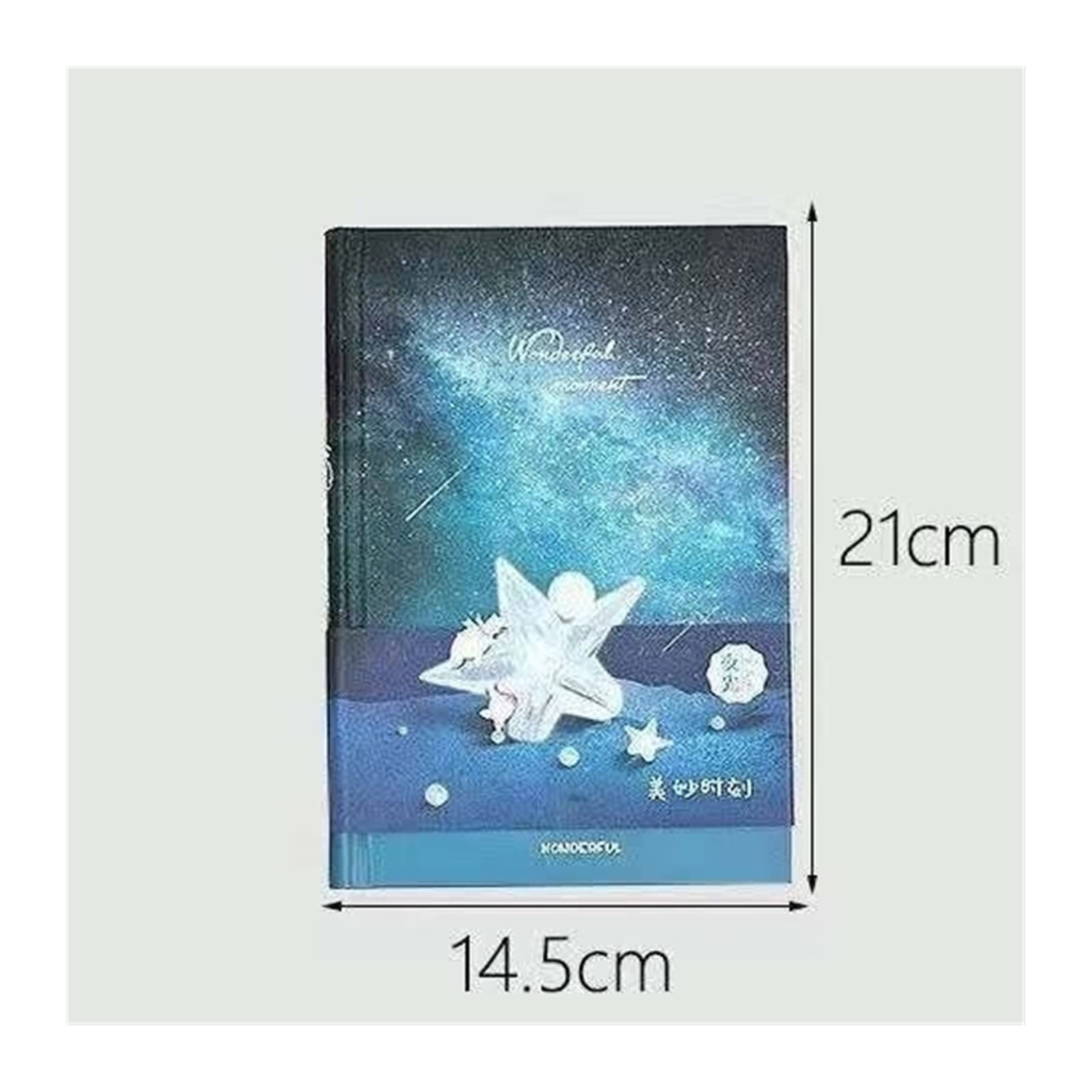 Cancelleria luminosa stellatura a5 taccuino pagina colore luce in libretto di planner settimanale del planner settimanale scuro (Color : A Blue)