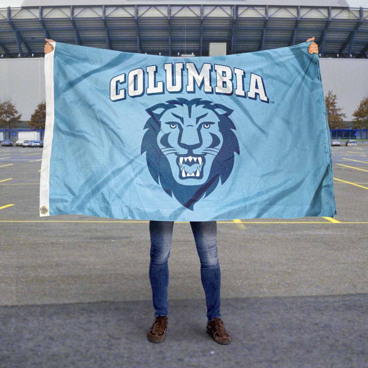 Columbia Lions 3x5 Foot Nylon Flag - Officially Licensed NCAA University Flag