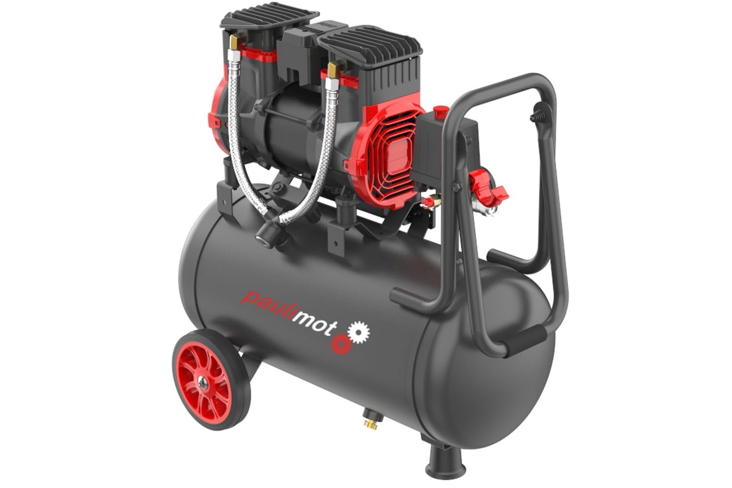 PAULIMOT Compressore silenzioso K24-A, volume serbatoio 24 litri