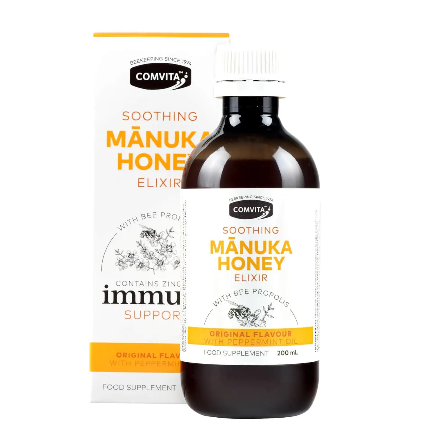 Comvita10% UMF10+ Manuka Honey Elixir with Propolis Immune Support, 200ml
