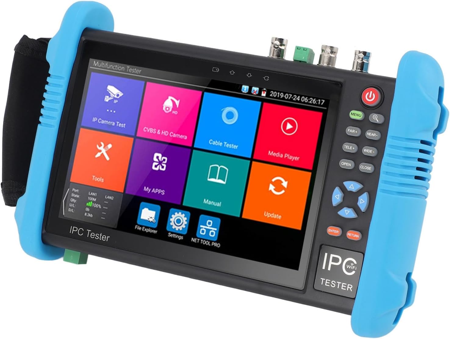 vh-kmu 新品未使用品 UTP ケーブルテスター、7 インチタッチスクリーン Vedio テスト CCTV