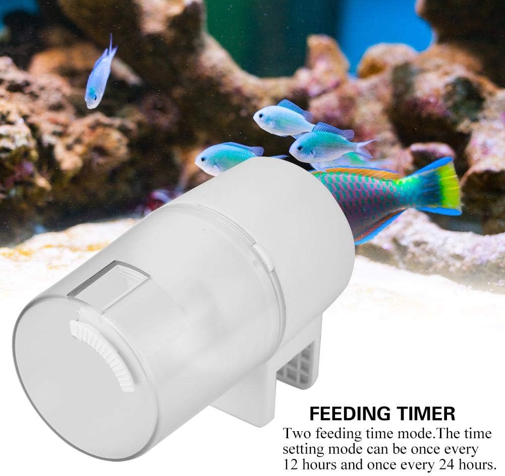 Aquarium Automatic Fish Feeder Fish Auto Food Timer Feeder Vacation Weekend Fish Food Dispenser for Fish Turtles Newts and Frogs