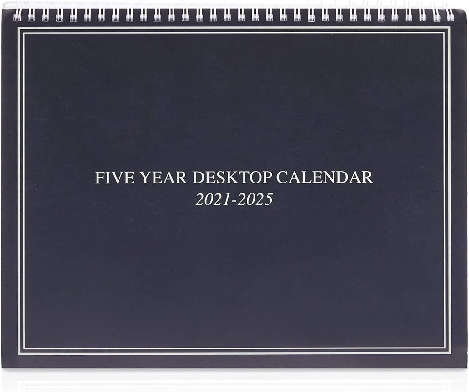 Large 5 Year Monthly Desk Calendar 2021- 2025 for Appointments, Spiral Bound Flip Organizer with Tabs (9 x 11 In)