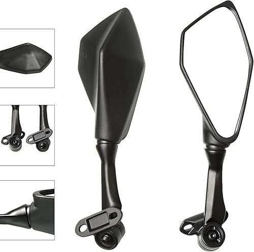 Miniatura 2 de Mamiko Retrovisores de motocicleta compatibles con Kawasaki Ninja 4002011-2018 Ninja 250 ZX 6R 636 650 300R EX300 ABS repuesto