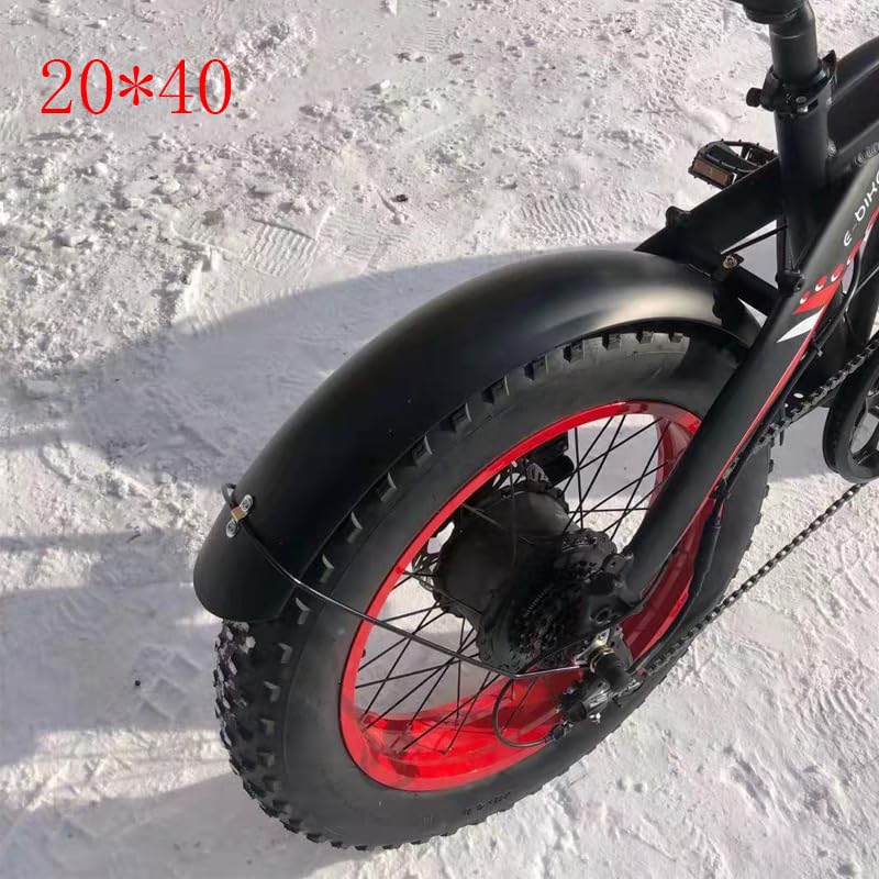 Guardabarros Bicicleta, Guardabarros MTB 20 Pulgadas Snowboard Fender Fender Fender E-Bike Fender 20x4.0 Neumático de Grasa Bicicleta Plegable Fender Fender Hierro Durable Traje de Tierra
