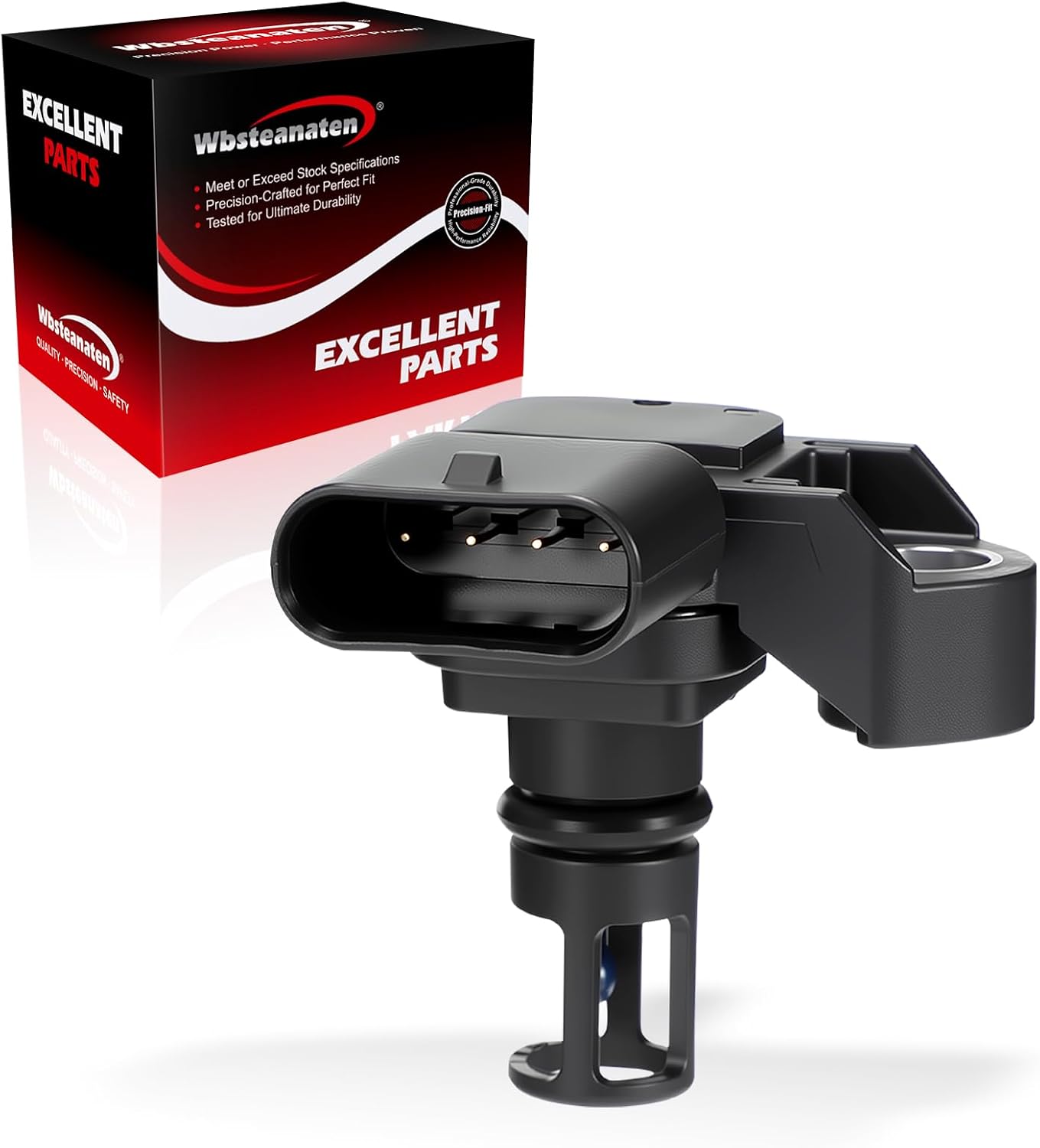 MAP Sensor Manifold Absolute Pressure: Compatible with Buick 2016-19 Cascada L4 1.6L, 2018-19 Encore L4 1.4L, 2018-19 Cruze L4 1.4L, 2017-22 Silverado 2500HD V8 6.6L, GMC 2017-22 Sierra 2500HD V8 6.6L