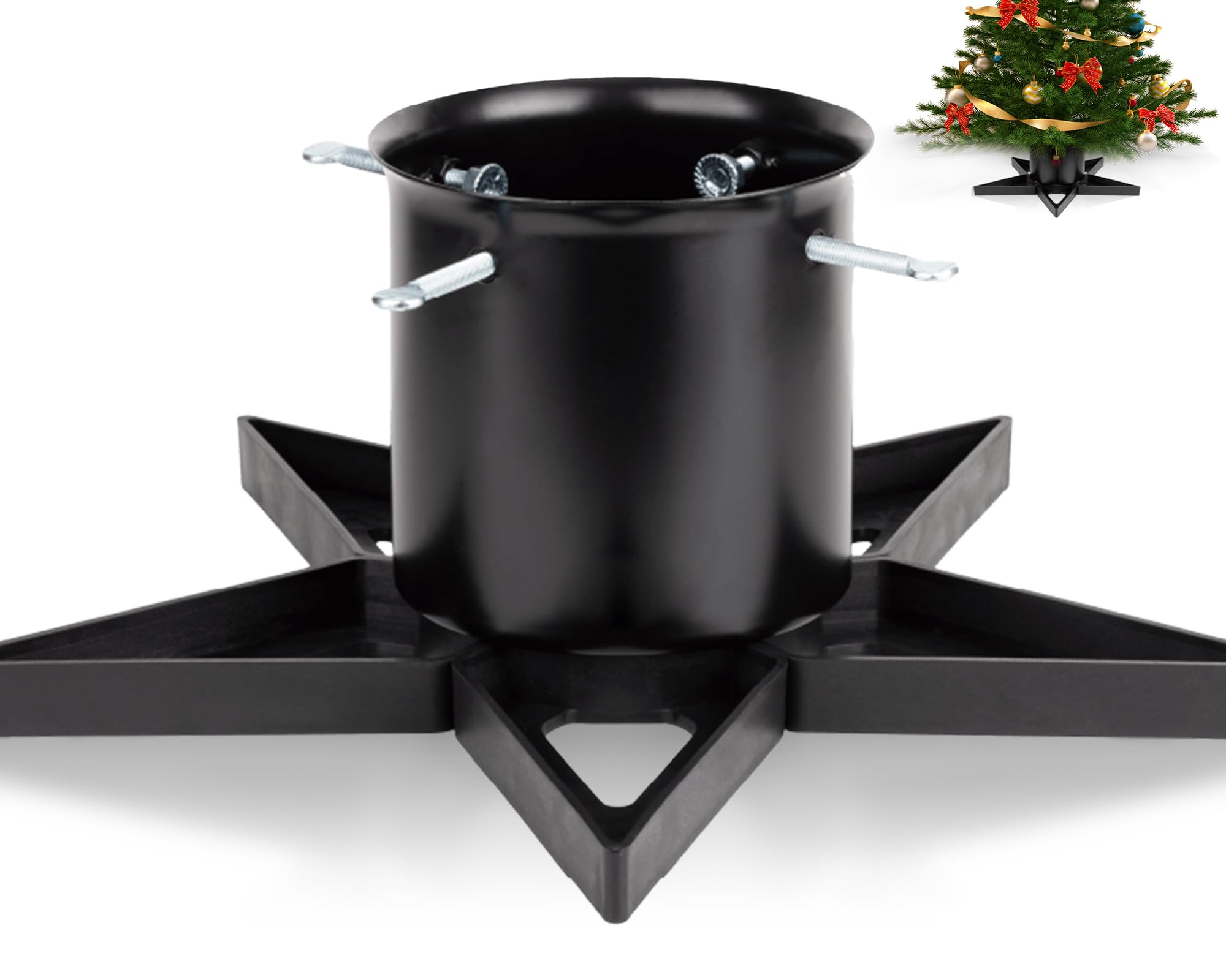 EasyFix Kerstboomstandaard Antraciet Maxi - Van Onna Kerstbomen