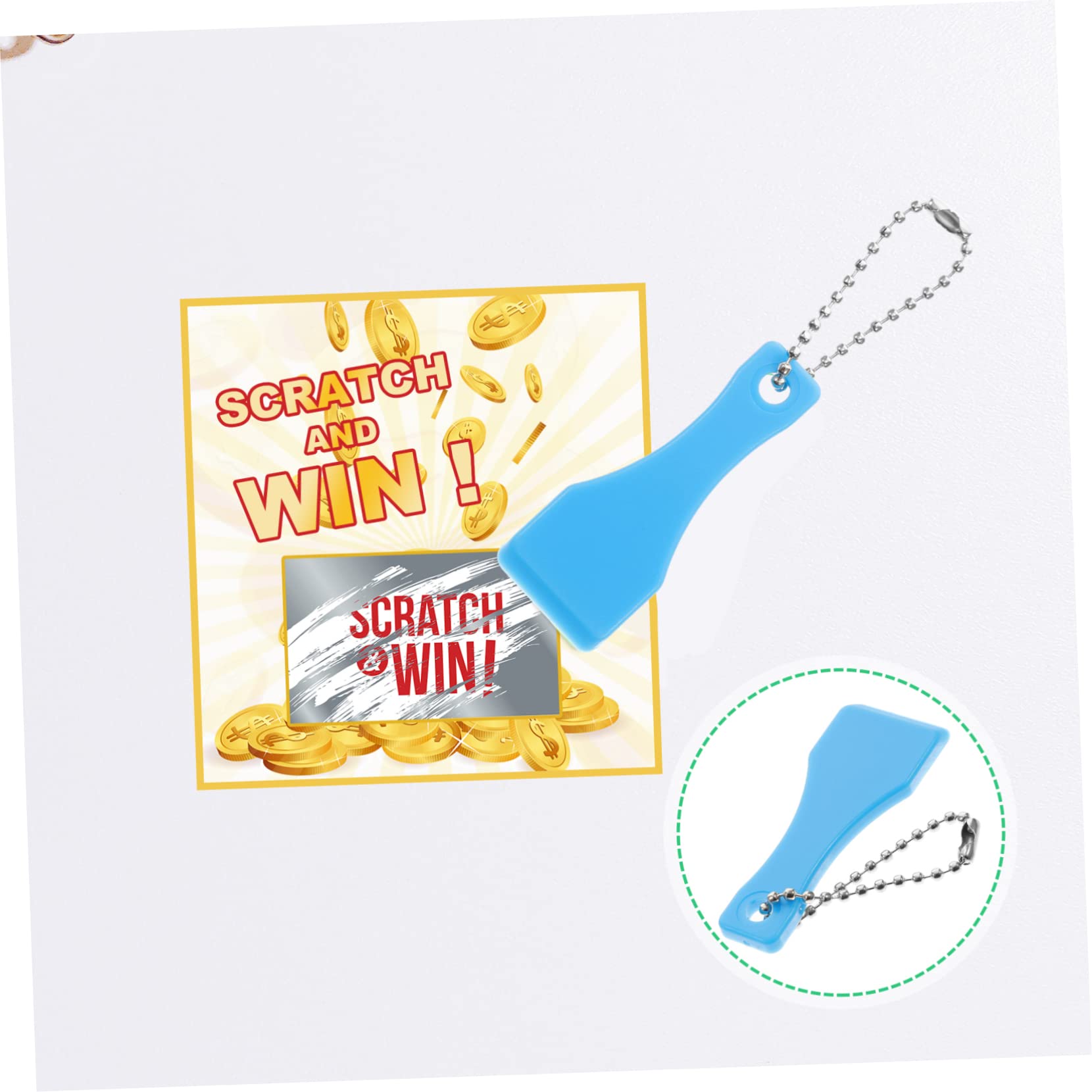 Ciieeo 40 Stk Scratch-tool Farbentferner Vintage-aufkleber Küchenschaber Schaber Aus Kunststoff Lotteriefilme Schabwerkzeug Lottoschein-scratcher-tool Plastik Jahrgang Geschenk