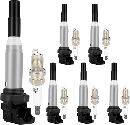 Miniatura 7 de ITOPUP bobinas de encendido y bujías de iridio UF592 5C1695 5C1476 128i 135i 335i 325i 328i 330i E60 M5 525xi 528i N54 X3 X5 X6 Z4 2003-2016 6+6
