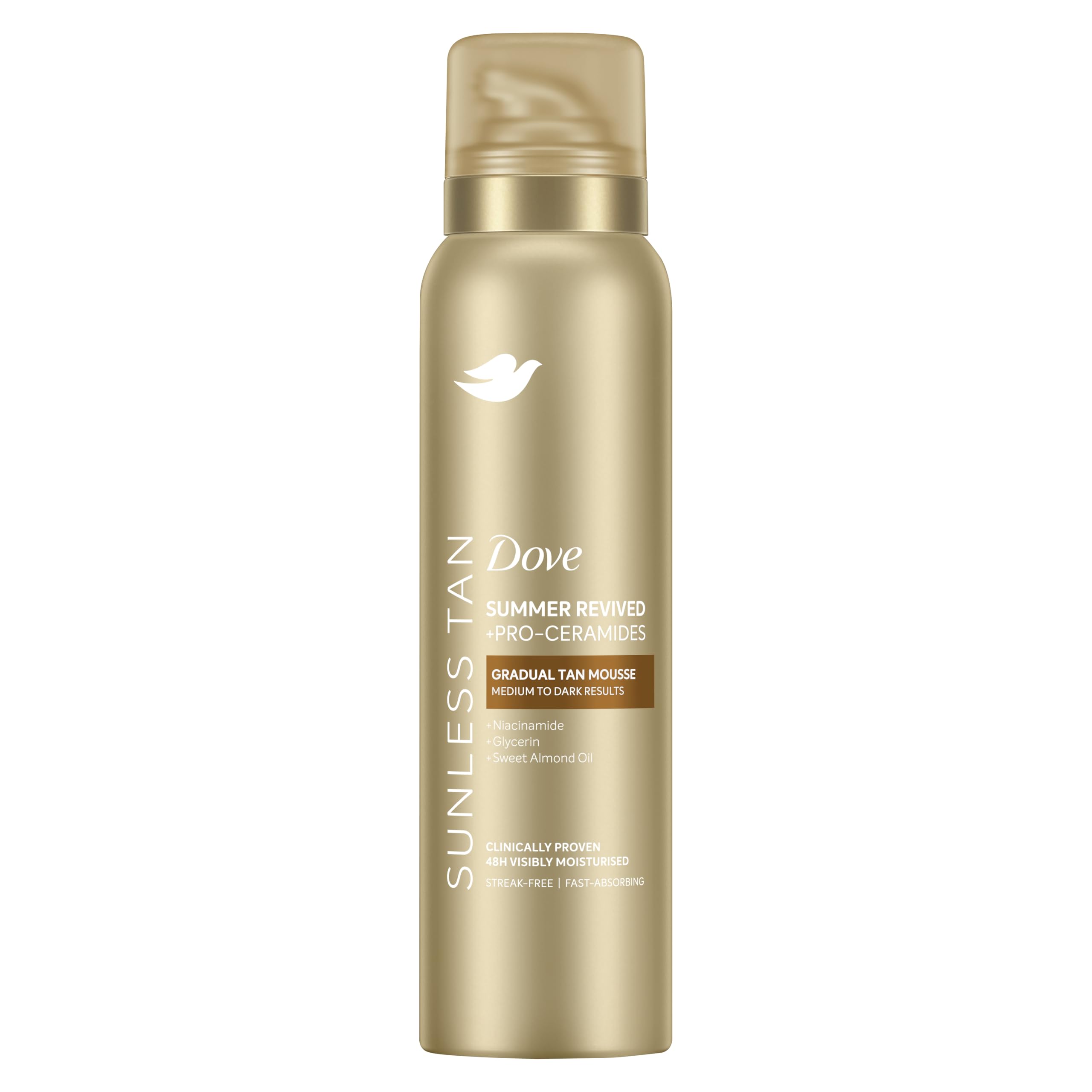Summer Revived Medium to Dark Gradual Tan Mousse fast-absorbing self tanning ...