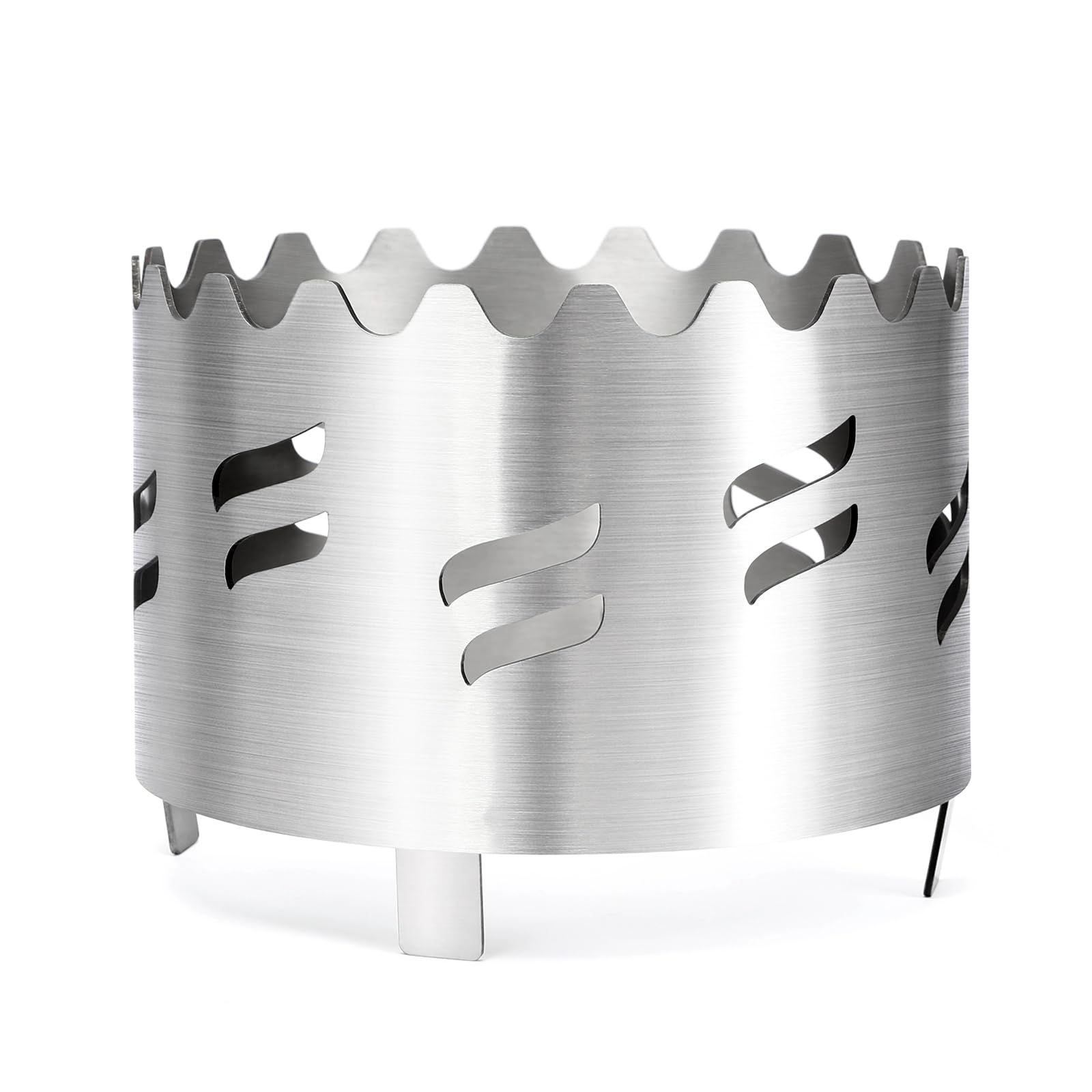 GFTIME Set di acquisto in acciaio inox per tutti i fuochi, piastra grill, plancha con apertura circolare Ø 20 cm