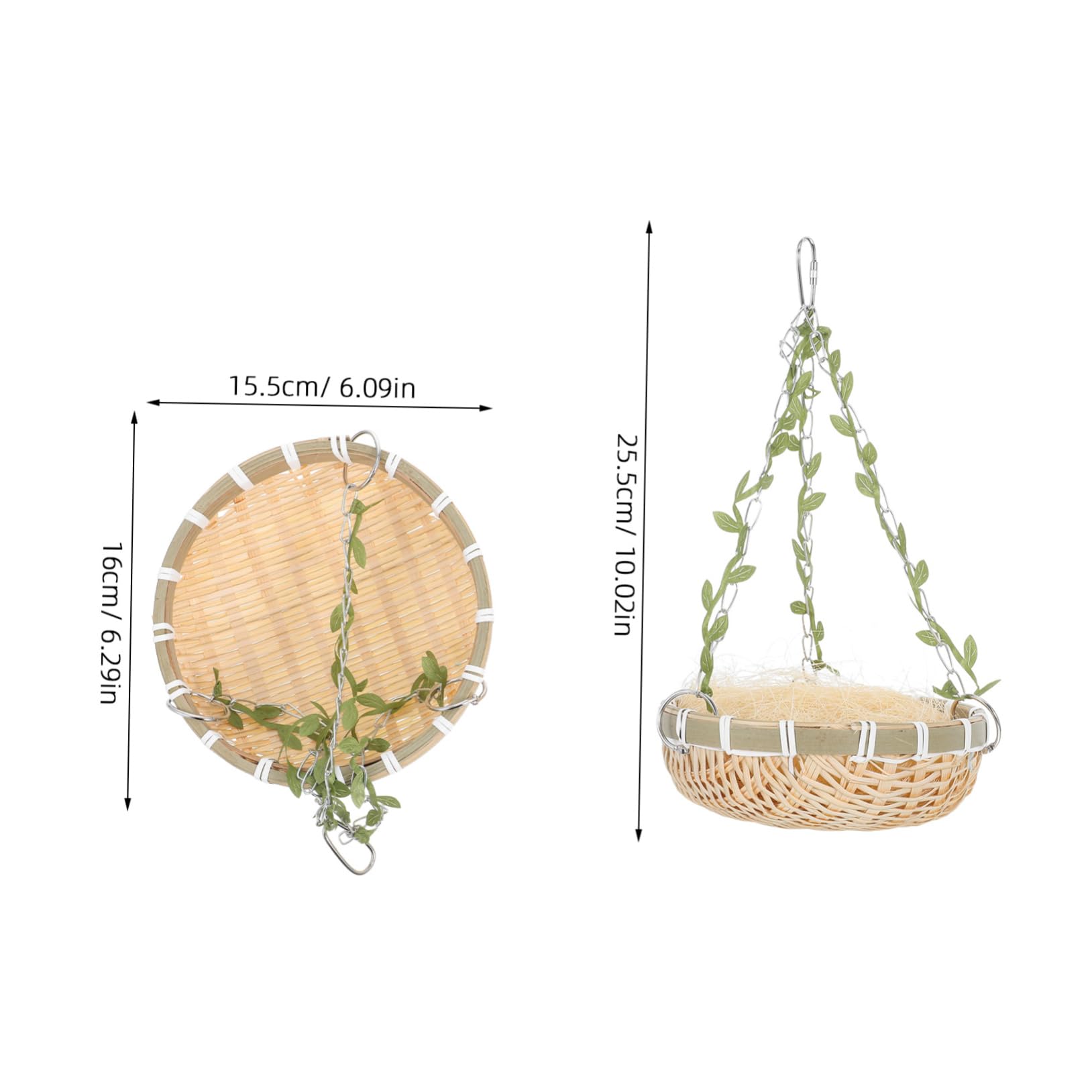 BESTonZON Artificial Bird Nest Cage for Parrots Birds Versatile Hanging Design for Garden Party Decorations Durable Sturdy Craftsmanship for Outdoor Use