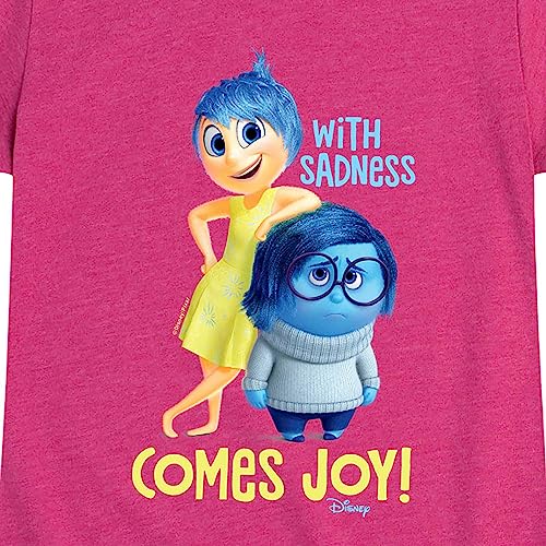 Disney - Inside Out - with Sadness Comes Joy - Toddler and Youth Girls Short Sleeve Graphic T-Shirt3