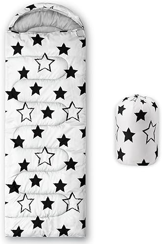 Axolotl Saco de dormir de unicornio para niños y niñas, saco de dormir ligero y cálido para clima frío, saco de dormir portátil impermeable con saco