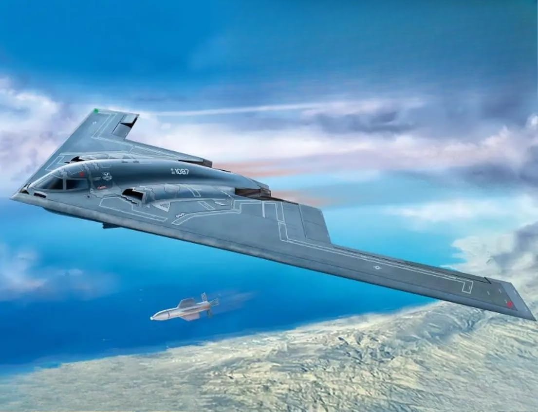 Model UA72206 1/72 Scale USAF B-2A Spirit Stealth Bomber w/MOP GBU-57 Model Kit