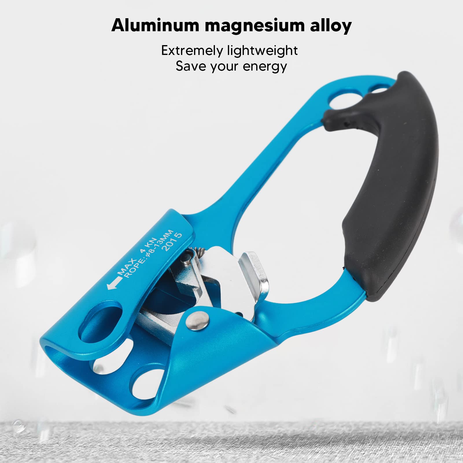 Yuecoom Climbing Hand Ascender, Climbing Ascender Ascenders for Climbing Rope Climbing Equipment Device Ergonomic Comfortable Heat Insulation Left Hand Ascender for Climbing Rappelling Equipment