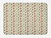 Produktbild SJuczi Asian Bath Mat, Flower Pattern with Eastern Leaves and Flowers Ancient Classical Design, Plush Bathroom Decor Mat with Non Slip Backing,Vermilion Seafoam Beige 19.7x31.5 in