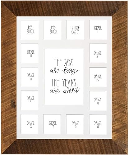 Miniatura 11 de All Things For Mom Tapete de fotos para días escolares con múltiples aperturas, collage de fotos de años escolares, sin marco, 2 preescolares y