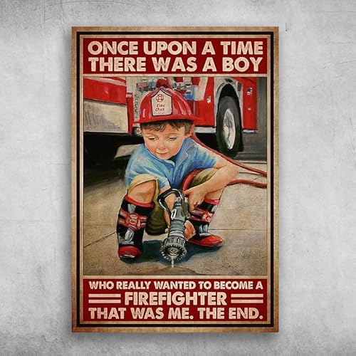 ���g�� ���^�� �u���L�Ŕ� BOU Want to Become Firefighter Once Upon A Time There was Boy Who Really Wanted To Be Come A Firefighter ���B���e�[�W���^��