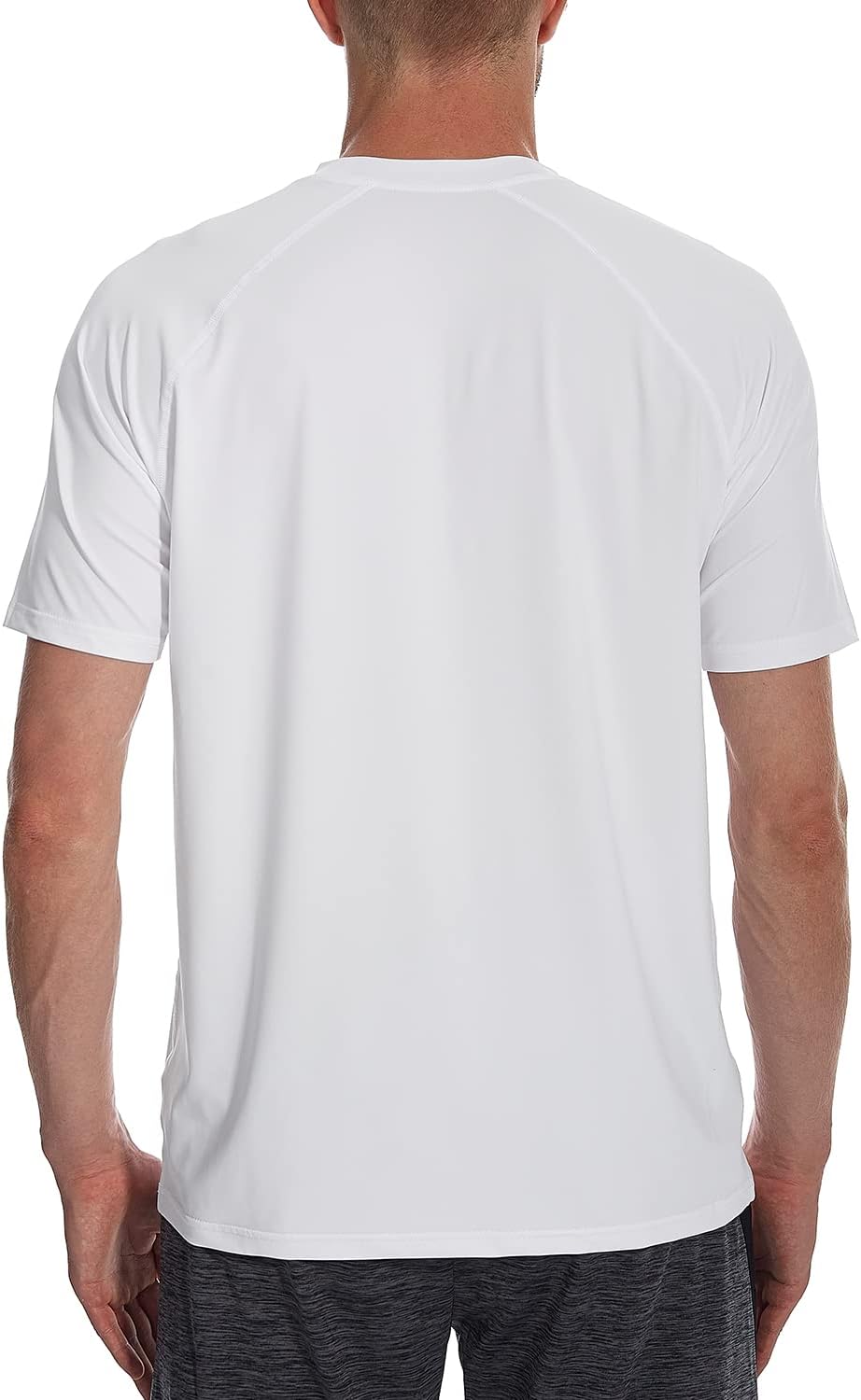 HODOSPORTS Men's Swim Shirt Quick Dry Short Sleeve UPF 50+ Rash Guard Sun Protection - Image 3